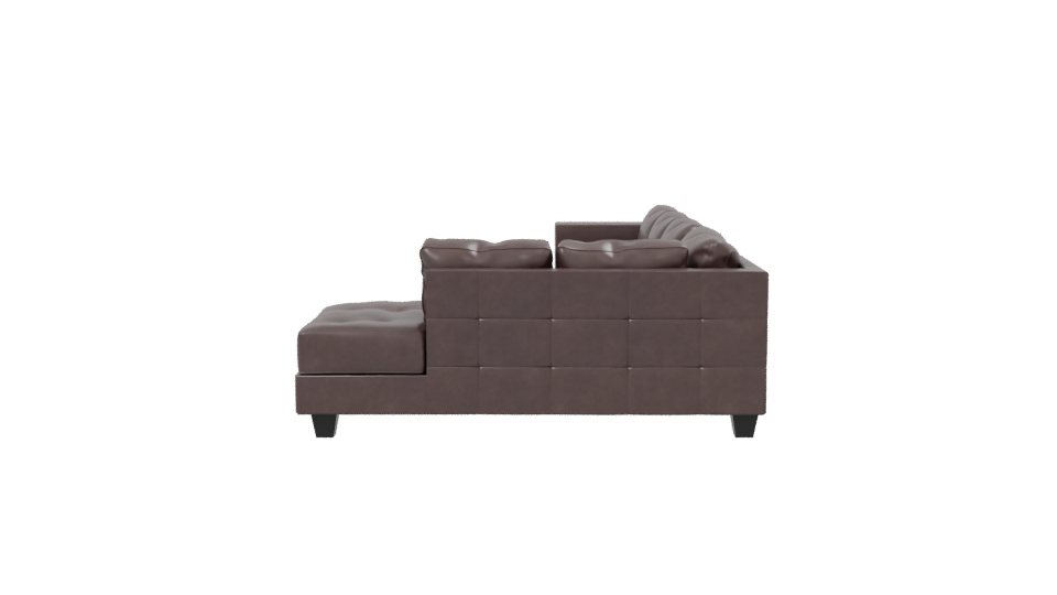 Stylish Modern L-Shaped Sofa 3D Model - Professional 3D Model Render 2
