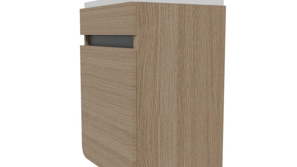 Stylish Wooden Office Bin Model - Professional 3D Model Render 13