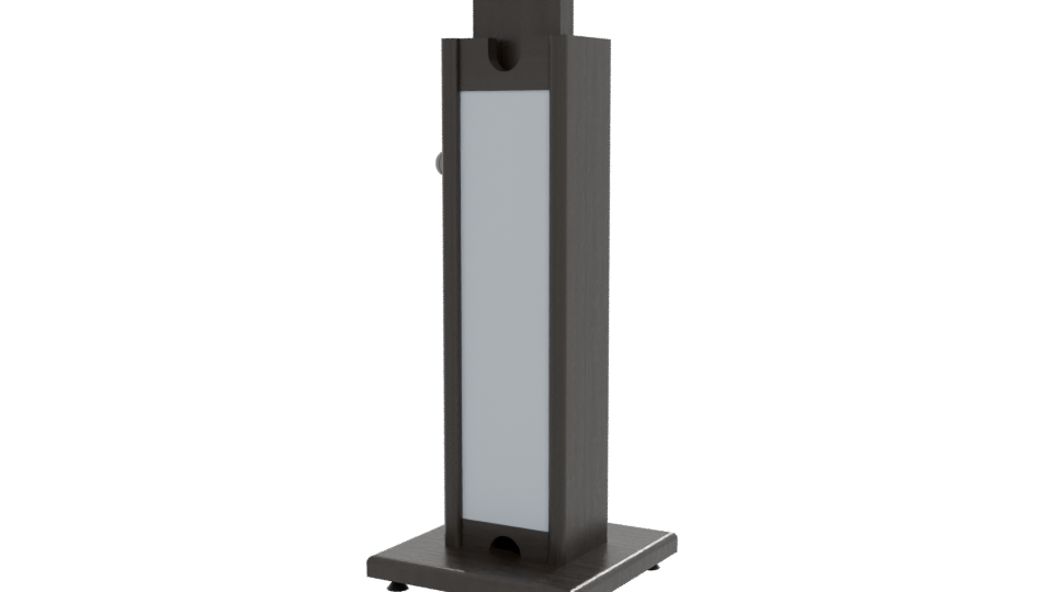 Stand Monitor Black 3D Model - Professional 3D Model Render 12