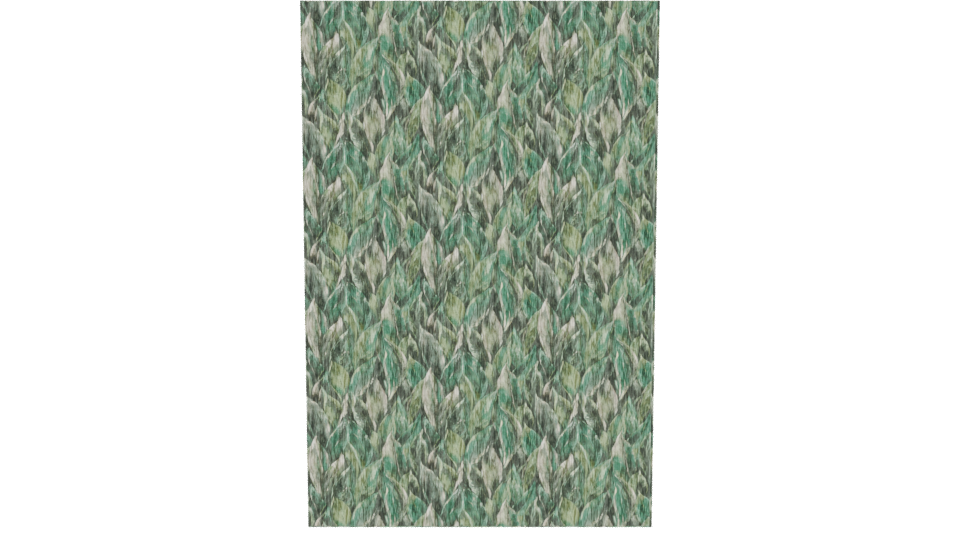 Stylized Leaf Pattern Texture - Professional 3D Model Render 11