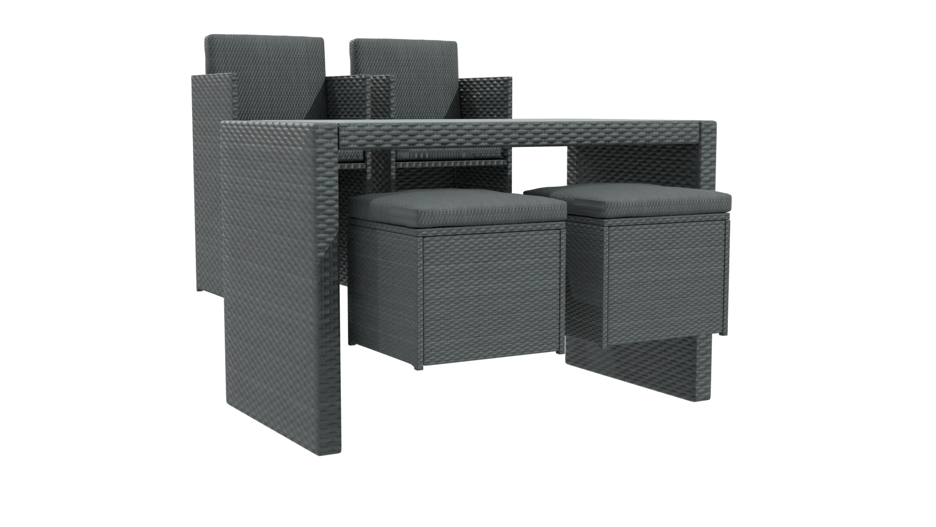 Stylish Outdoor Dining Set 3D - Professional 3D Model Render 10