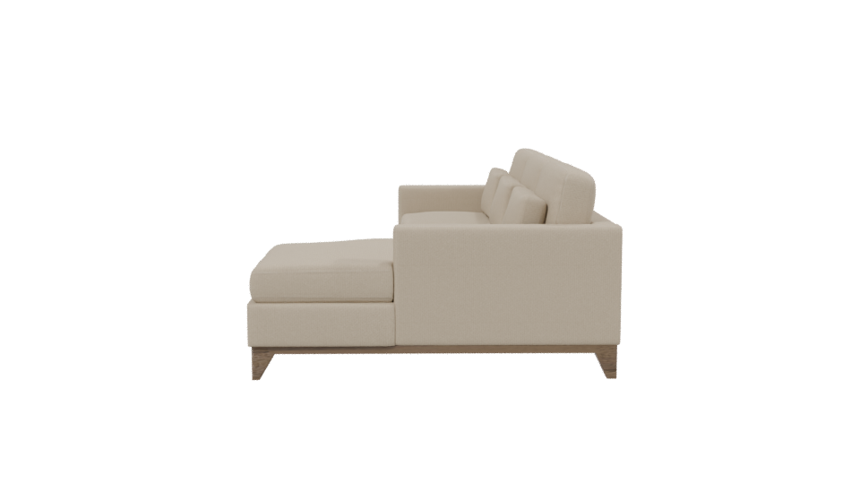 Cozy Modern Sectional Sofa 3D Model - Professional 3D Model Render 2