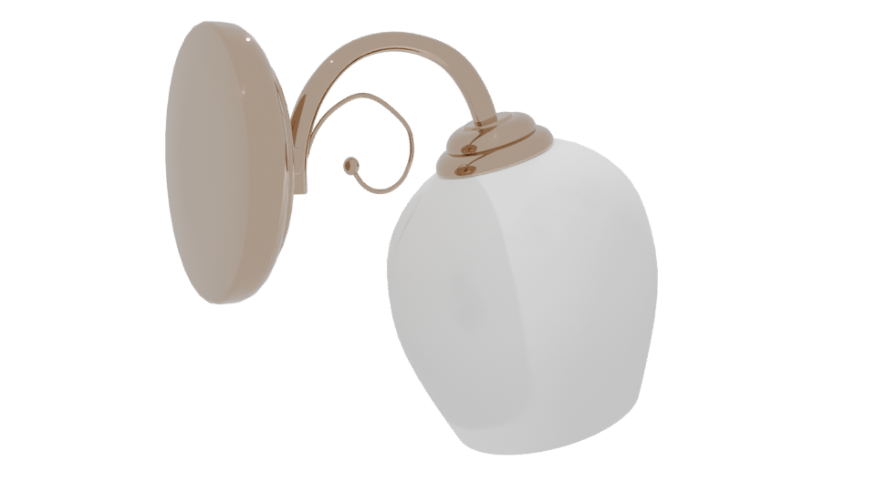 Stylish Modern Wall Light Fixture - Professional 3D Model Render 7