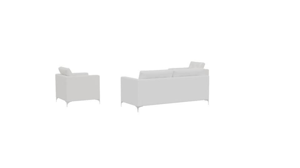 Living Room Sofa Set 3D Model - Professional 3D Model Render 4