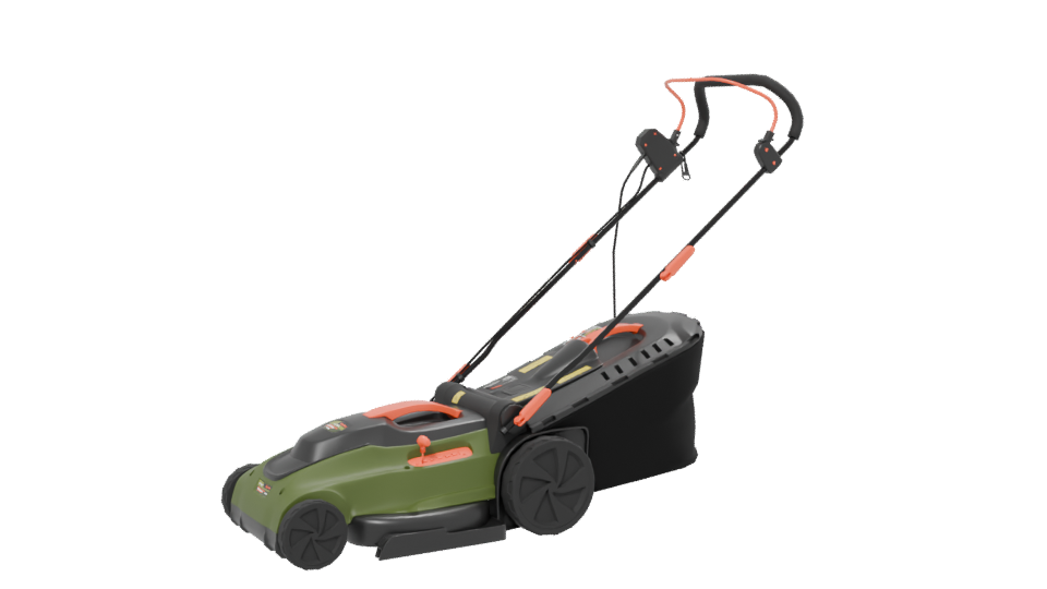 Electric Lawn Mower 3D Model - Professional 3D Model Render 13