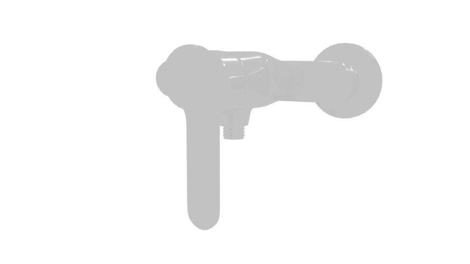 Stylish Wall-Mounted Faucet Model - Professional 3D Model Render 12