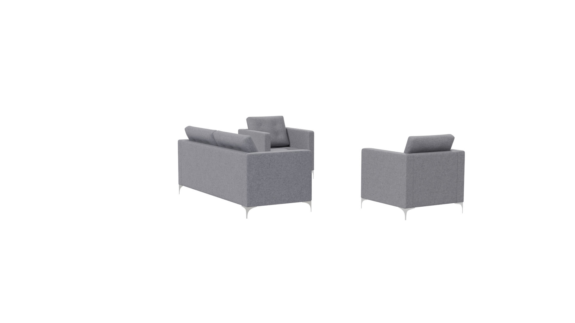 Stylish Modern Sofa Set 3D - Professional 3D Model Render 7