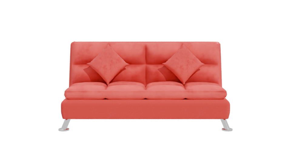 Stylish Red Sofa Chair 3D - Professional 3D Model Render 11
