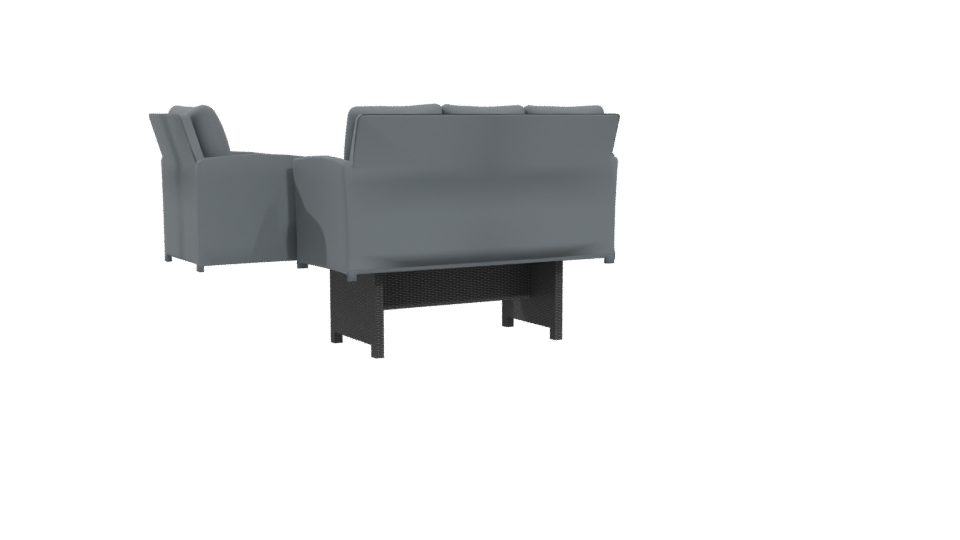 Stylish Outdoor Furniture Set 3D - Professional 3D Model Render 4