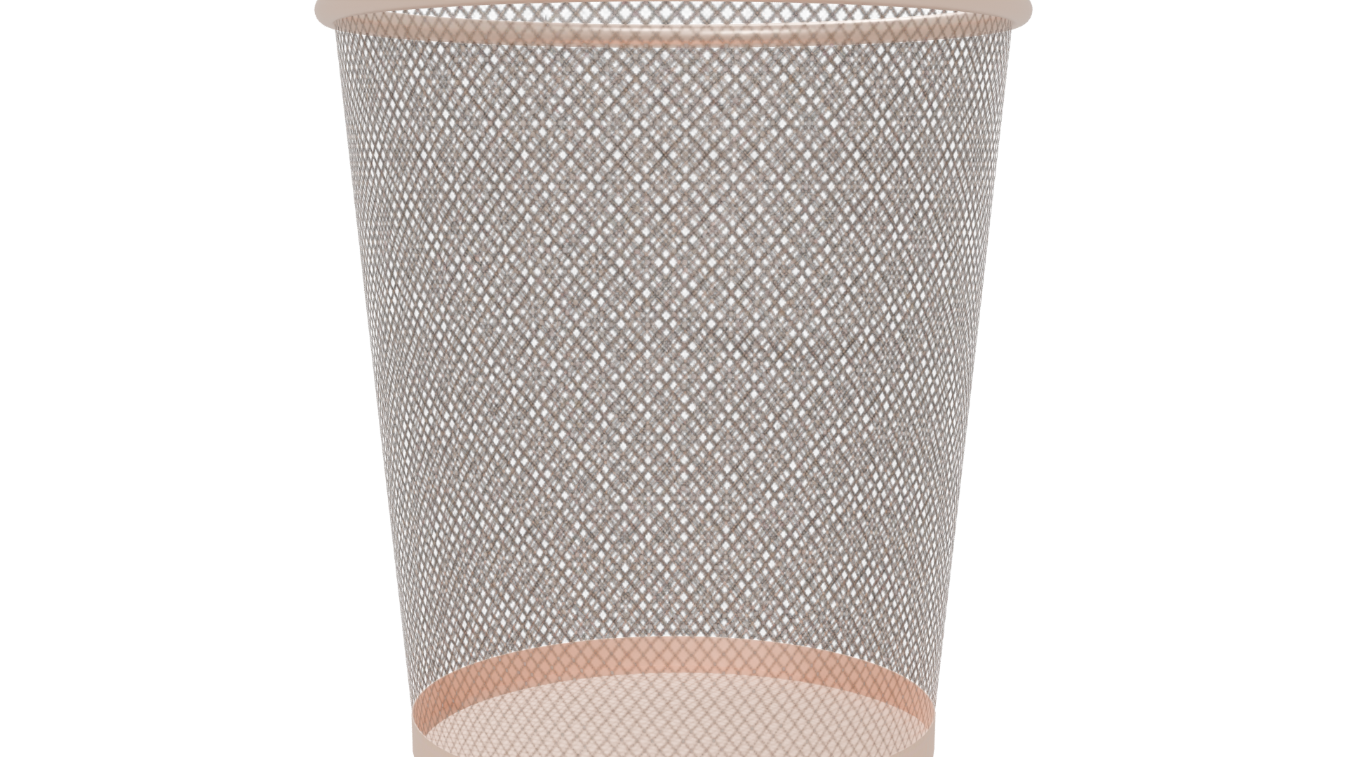 Stylish Mesh Trash Can 3D - Professional 3D Model Render 6