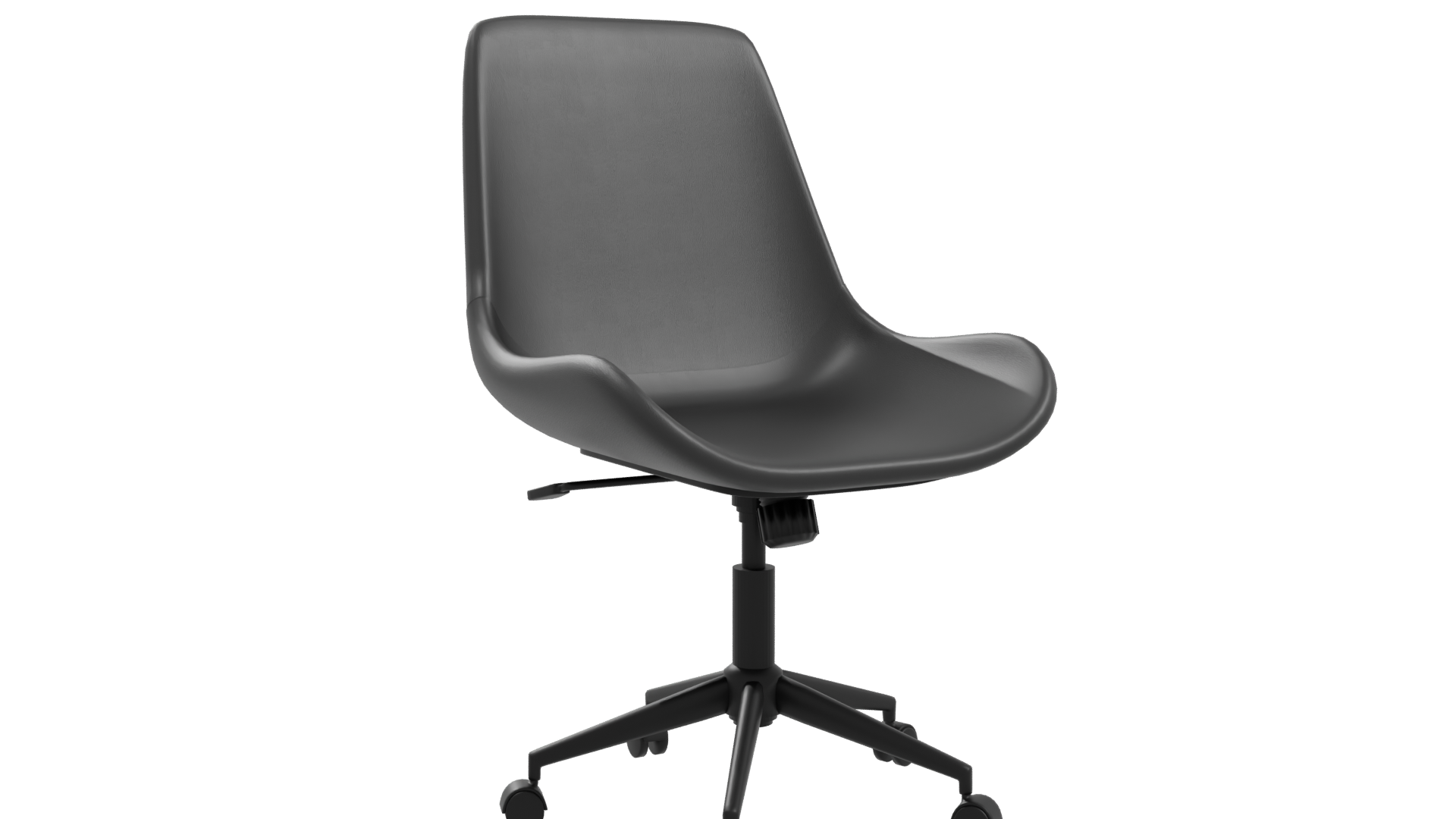 Stylish Black Office Chair 3D - Professional 3D Model Render 10