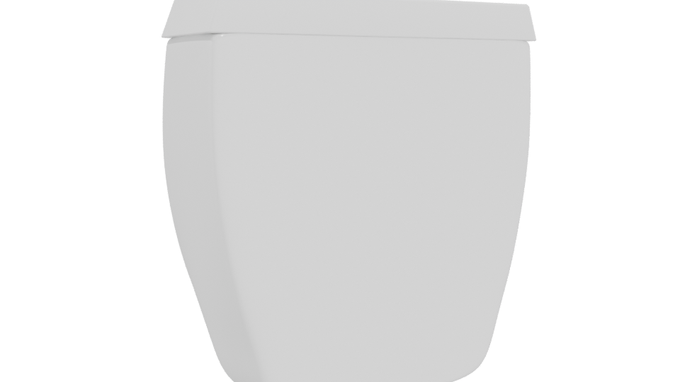 Minimalist White Decorative Bowl - Professional 3D Model Render 4