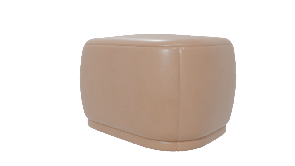 Stylish Modern Ottoman 3D Model - Professional 3D Model Render 6