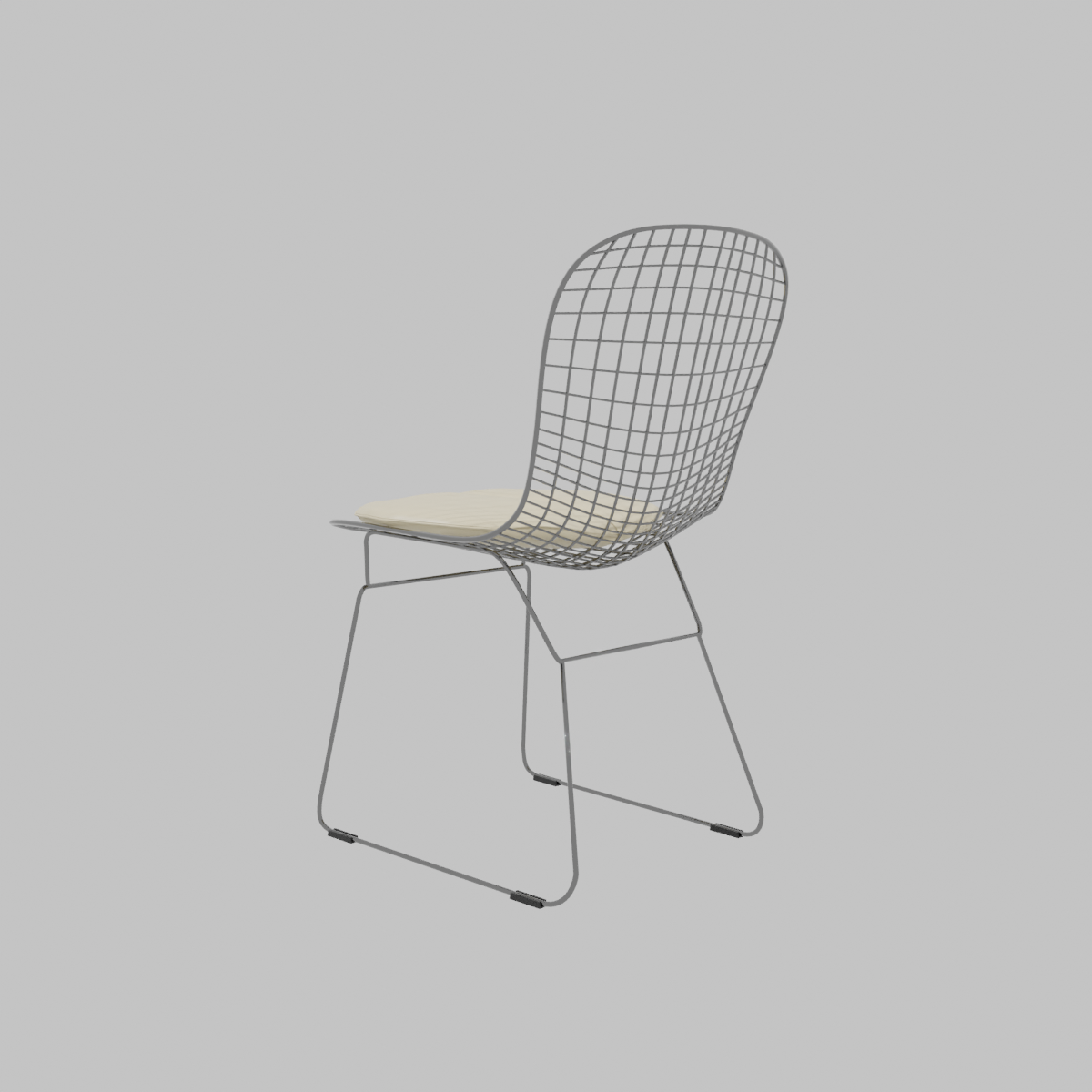 SILLA DE COMEDOR BERTOIA CROMO