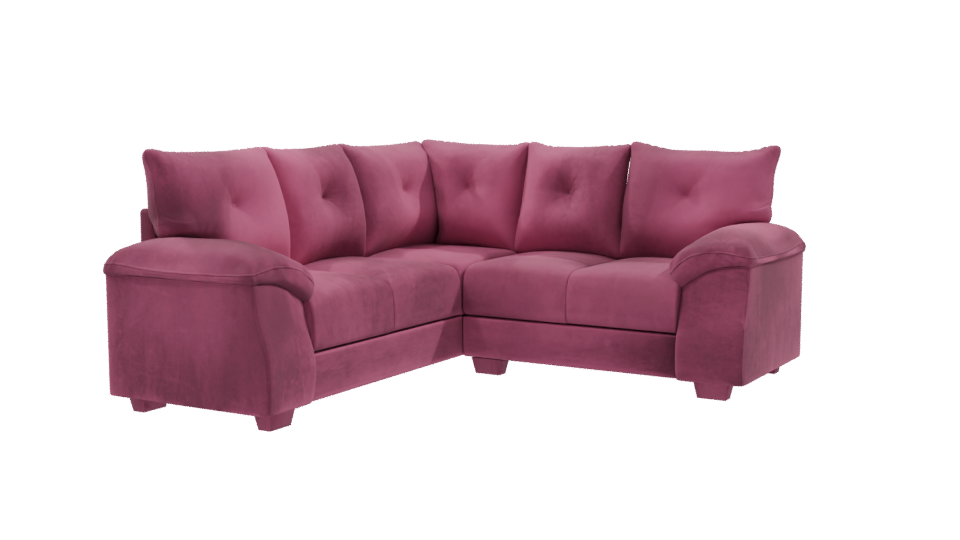 Stylish Pink Couch 3D Model - Professional 3D Model Render 9