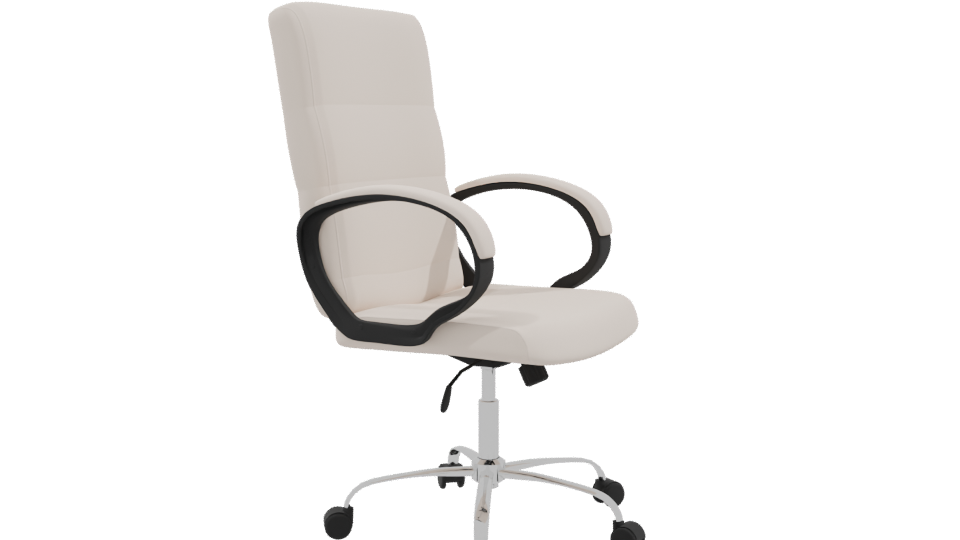 Elegant Modern Office Chair 3D - Professional 3D Model Render 9