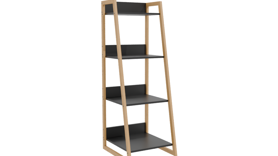 Minimalist Wooden Shelf 3D Model - Professional 3D Model Render 10