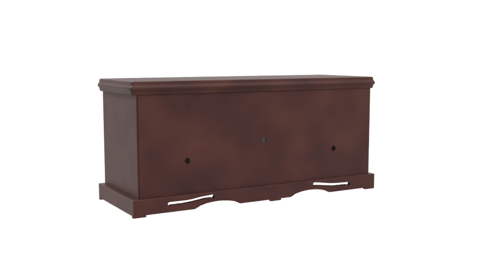 Wooden Storage Rack with Drawers 3D - Professional 3D Model Render 4