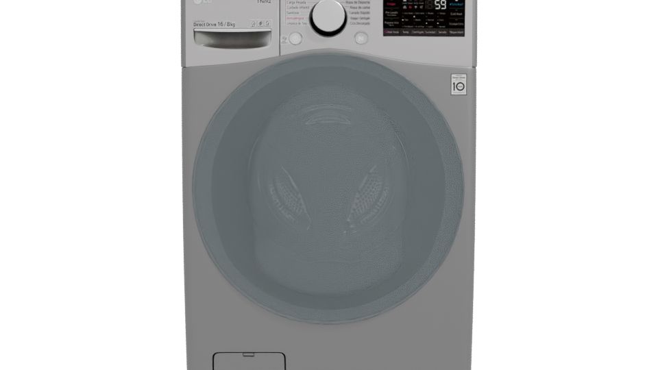 Automatic LG Washer-Dryer 3D Model - Professional 3D Model Render 11