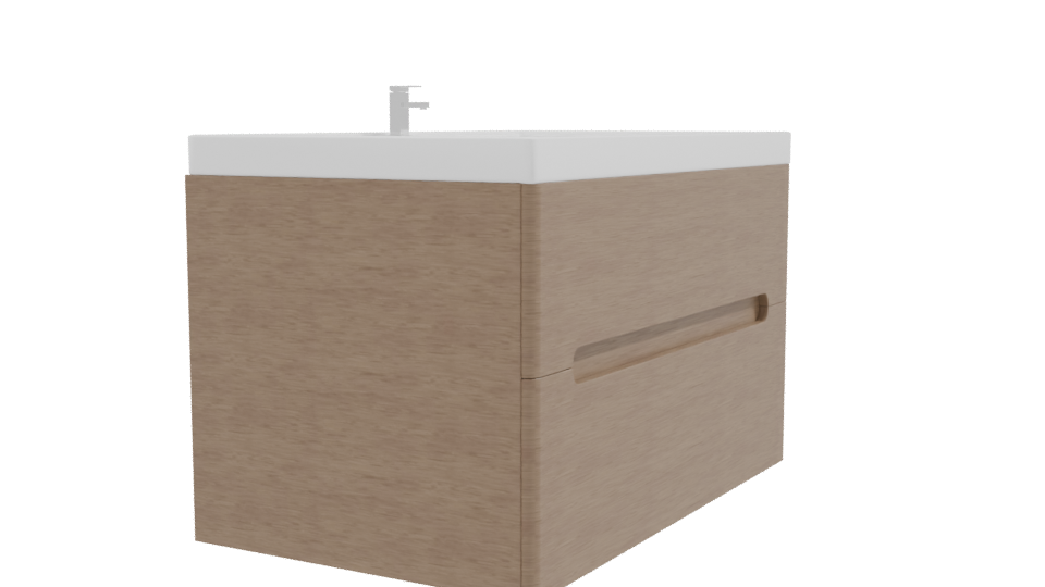 Stylish Modern Freestanding Bathtub 3D Model - Professional 3D Model Render 9