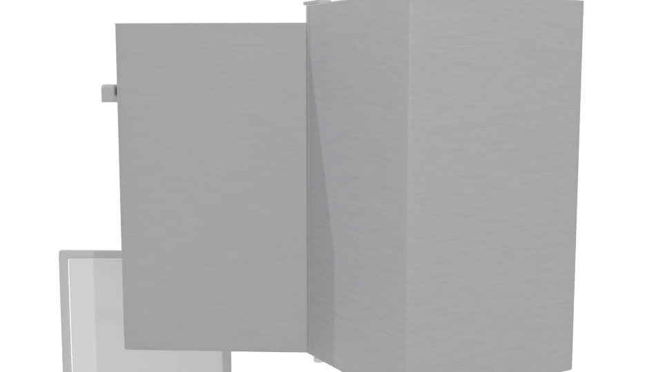 Stylish Residential Refrigerator Model - Professional 3D Model Render 4