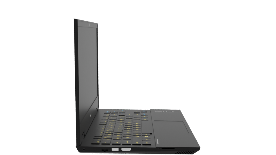 Modern Minimalist Laptop 3D Model - Professional 3D Model Render 8