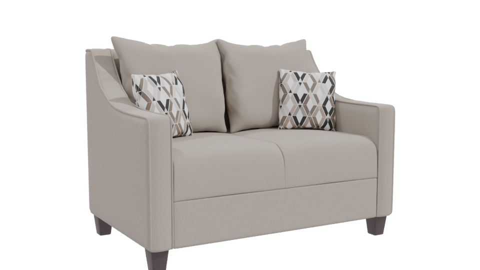 Elegant Minimalist Love Seat 3D - Professional 3D Model Render 10