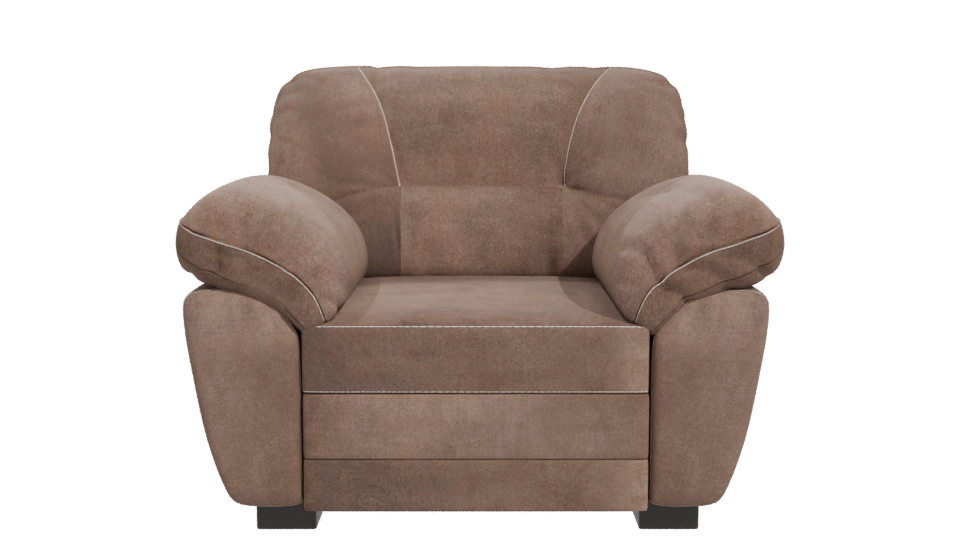 Stylish Fabric Armchair 3D Model - Professional 3D Model Render 11