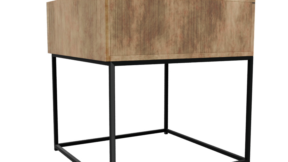 Stylish Wooden Side Table 3D - Professional 3D Model Render 13