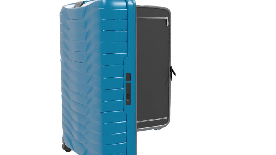 Stylish Hardshell Luggage Model - Professional 3D Model Render 10