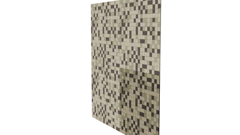 Beige Mosaic Tile 3D Model - Professional 3D Model Render 7