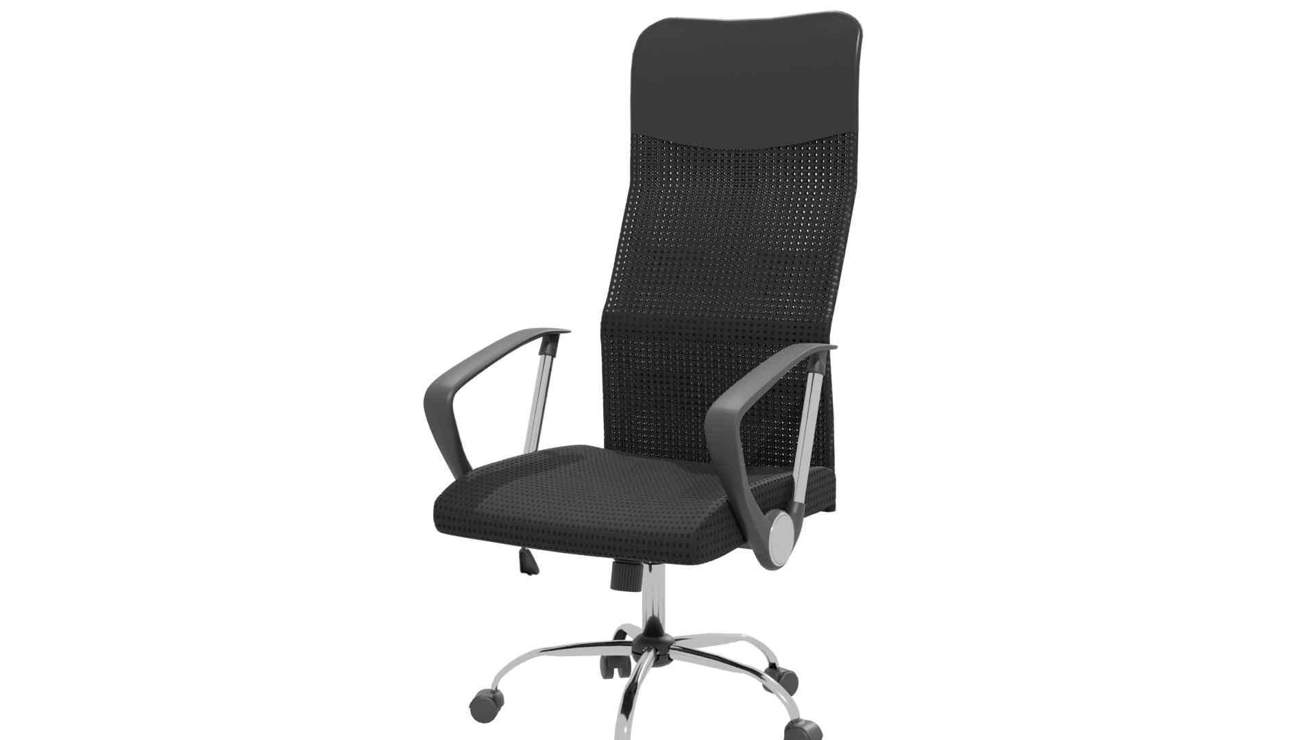 Sleek Modern Ergonomic Office Chair 3D Model - Professional 3D Model Render 12