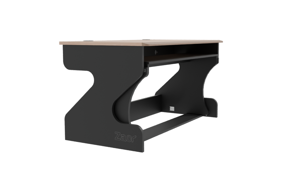 Stylish Modern Office Desk 3D Model - Professional 3D Model Render 9