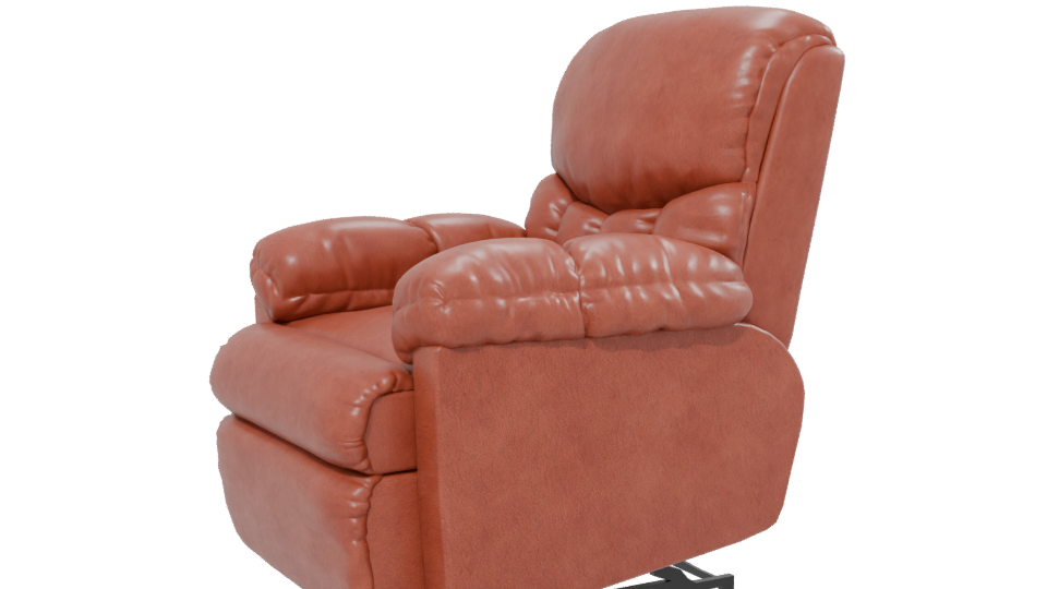 Stylish Leather Recliner Chair 3D - Professional 3D Model Render 13