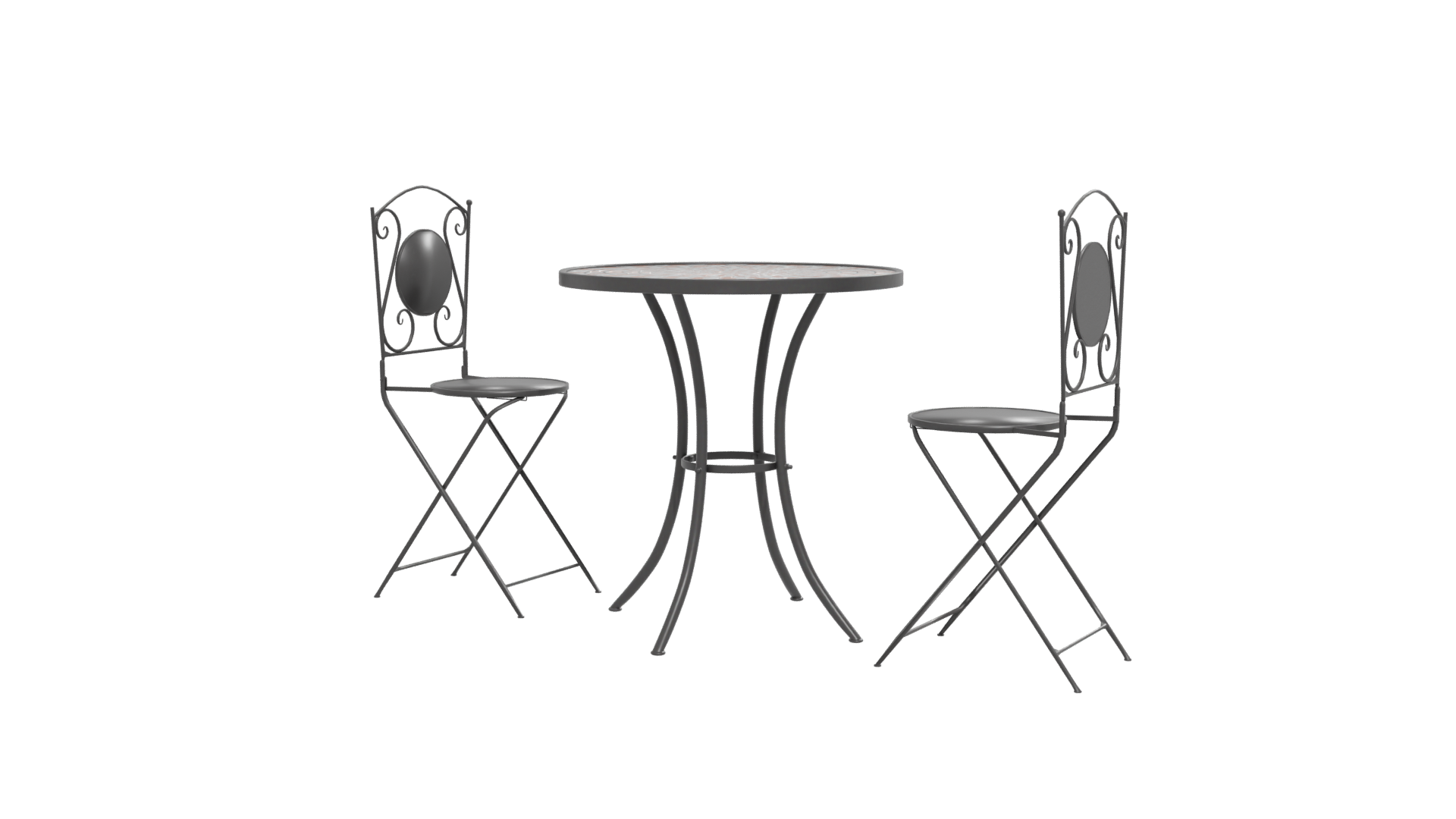 Stylish Bistro Table Set 3D - Professional 3D Model Render 12