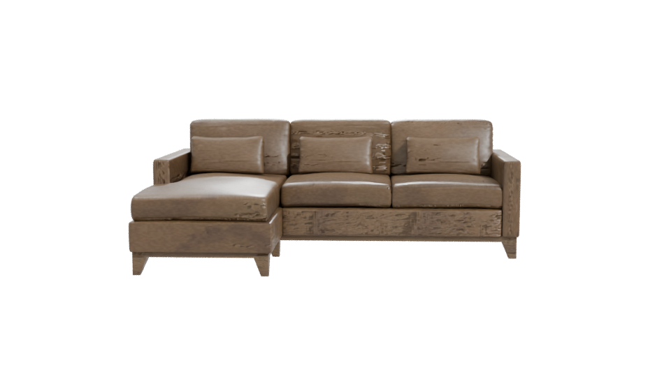 Left Sectional Sofa Lilyrose 3D - Professional 3D Model Render 11