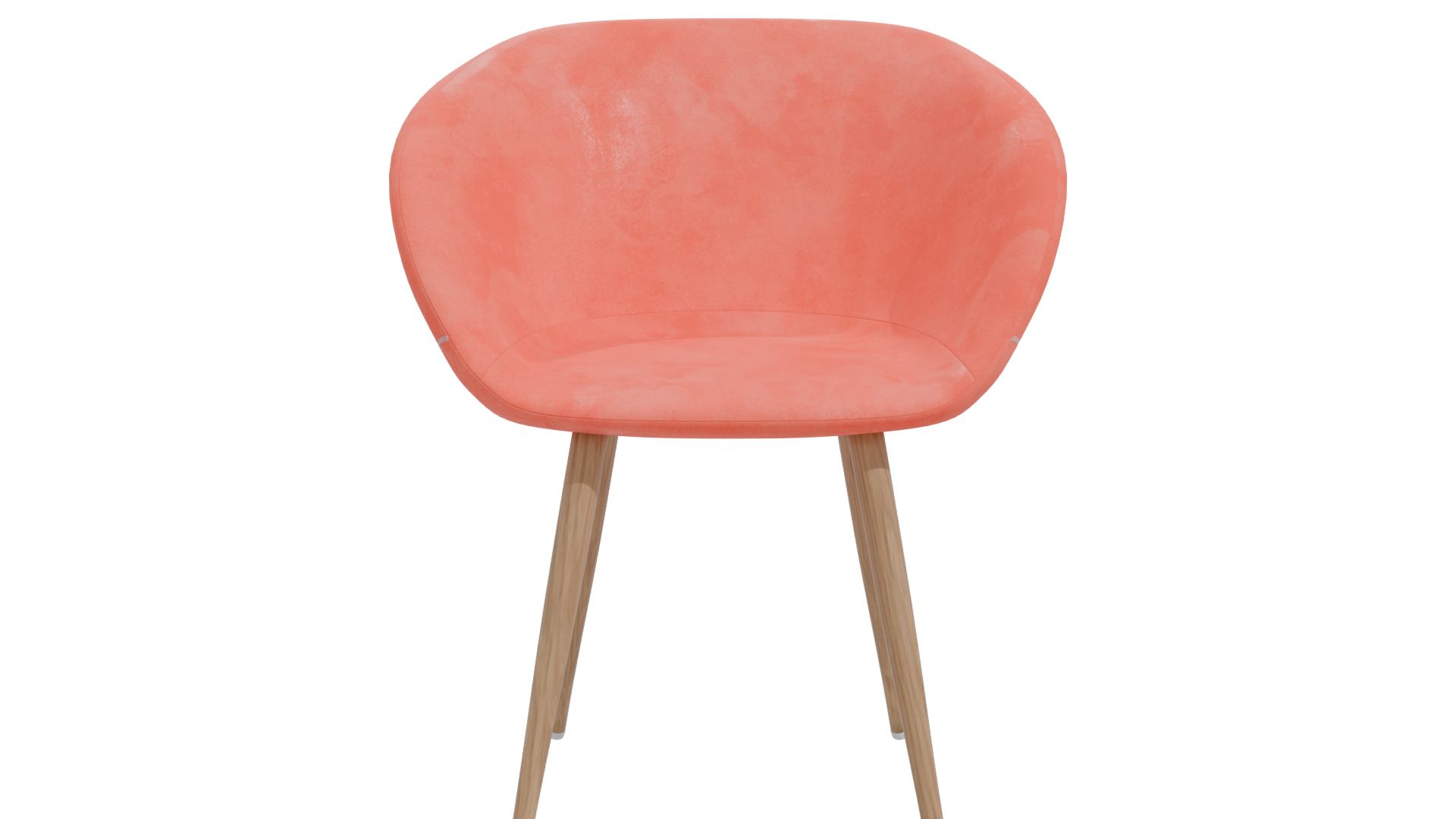Modern Coral Accent Chair 3D - Professional 3D Model Render 11