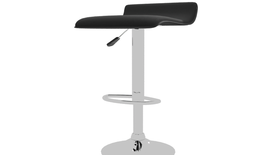 Sleek Modern Bar Stool 3D - Professional 3D Model Render 12
