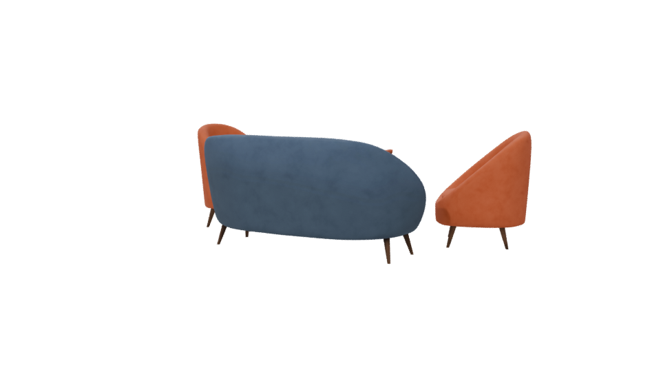 Stylish Modern Sofa Set 3D - Professional 3D Model Render 6
