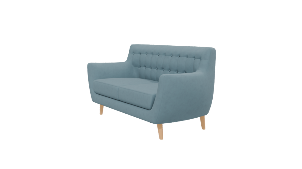 Stylish Mid-Century Sofa Model - Professional 3D Model Render 13