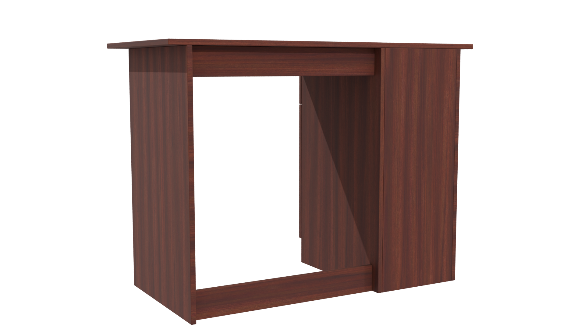 Modern Wooden Office Desk 3D - Professional 3D Model Render 13