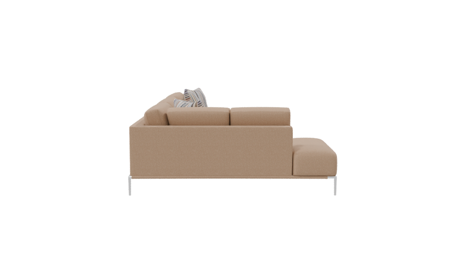 Stylish Sectional Sofa 3D Model - Professional 3D Model Render 8