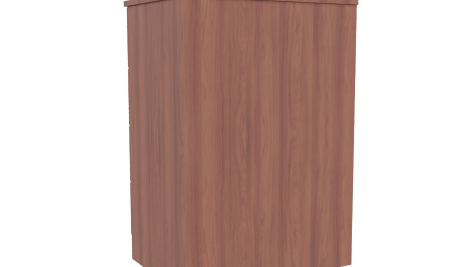 Stylish Wooden Drawer Unit 3D - Professional 3D Model Render 4