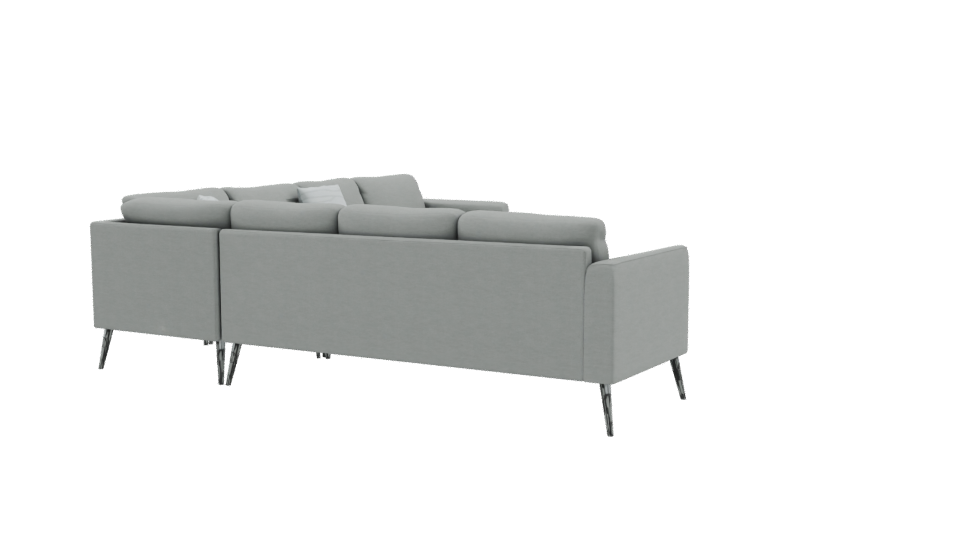 Contemporary Sectional Sofa Model - Professional 3D Model Render 9