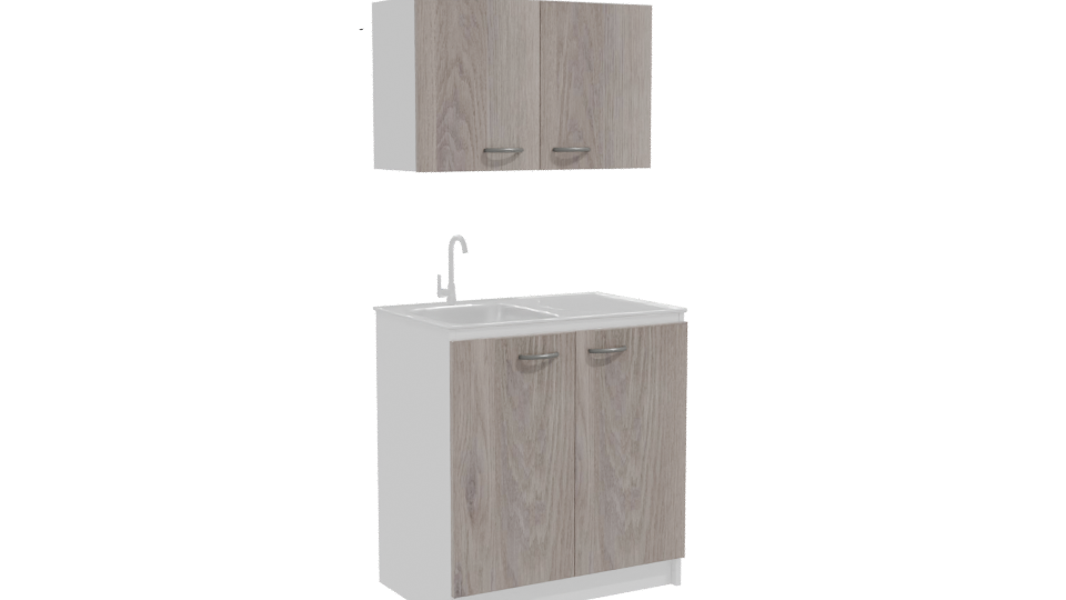 Stylish Kitchen Cabinet 3D Model - Professional 3D Model Render 10