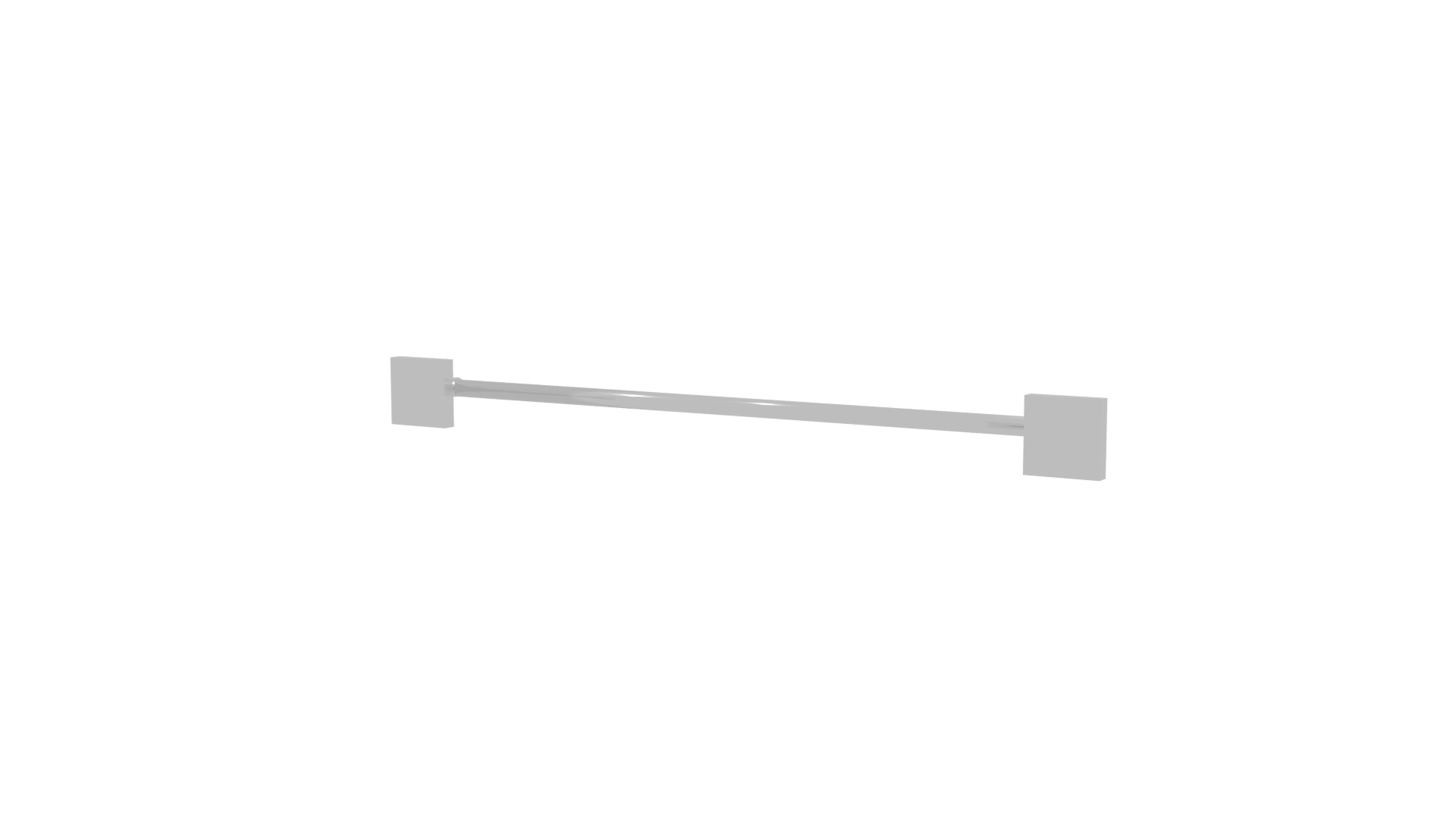Minimalist Metal Wall Shelf 3D - Professional 3D Model Render 9