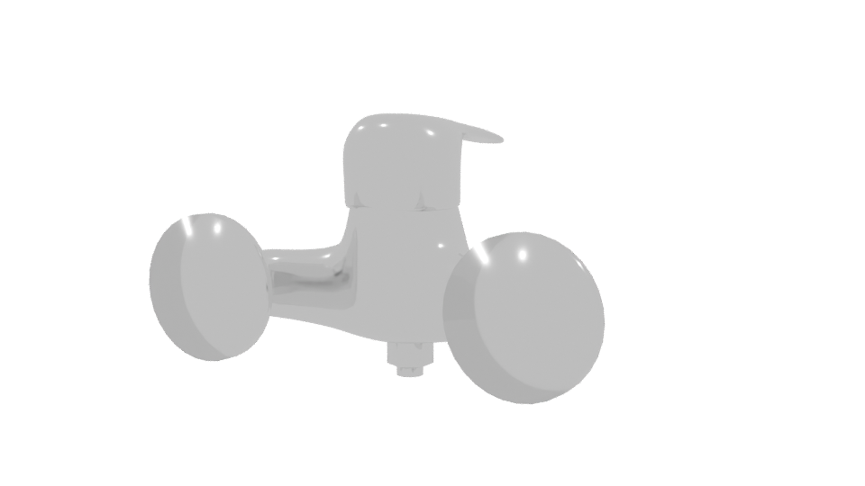 Stylish Wall-Mounted Faucet 3D - Professional 3D Model Render 9