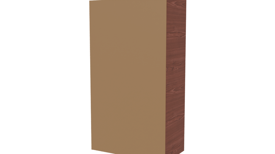 Stylish Wooden Sliding Door Model - Professional 3D Model Render 6