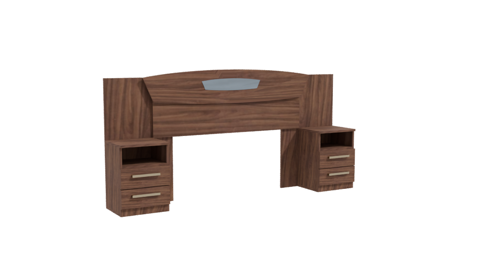Contemporary Wooden Desk Model - Professional 3D Model Render 10