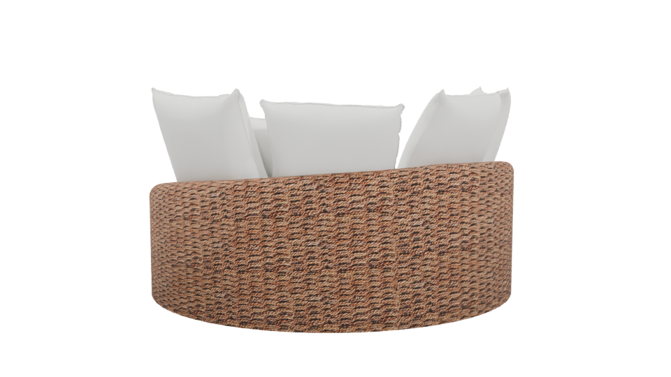 Stylish Outdoor Daybed Model - Professional 3D Model Render 4